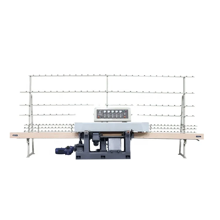 4 motors straight line glass single edger glass grinding machine glass edger