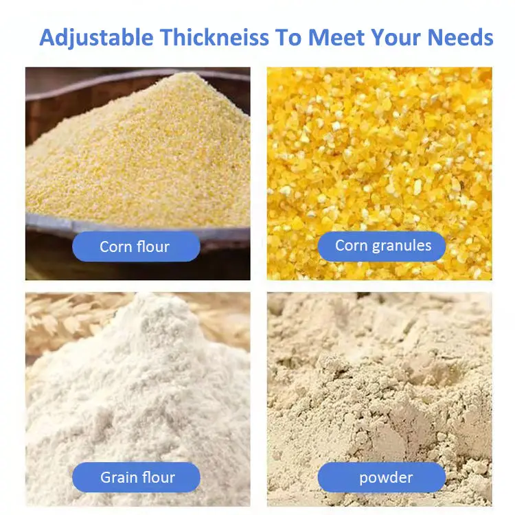 Grinder Corn Rice Husk Hammer Mill Pig Feed Crusher Machine With Cyclone For Sale