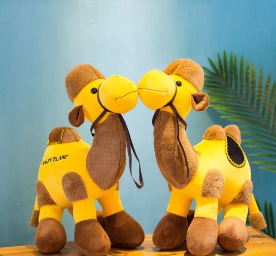 free sample stuffed plush camel toy/2020 promotion custom logo desert camel toy/20cm 30cm high quality OEM camel animal toys