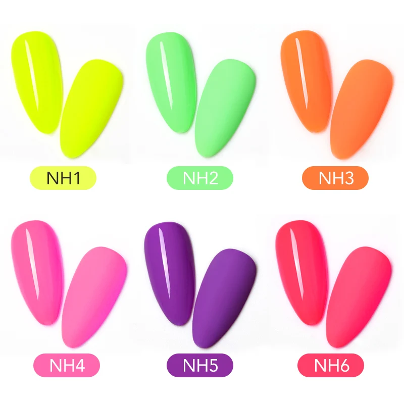 Venalisa 7.5ML Neon Gel Nail Polish UV Gel Nail Supplies Semi Permanent Soak off Varnishes Fluorescence Effect Acrylic Enamel