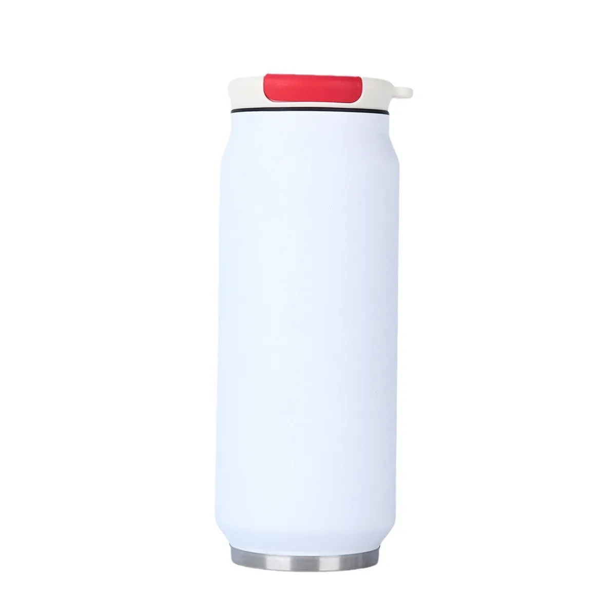 Colorful custom 17oz powder coated double wall cola can cup stainless steel vacuum insulated tumbler with lid/rope