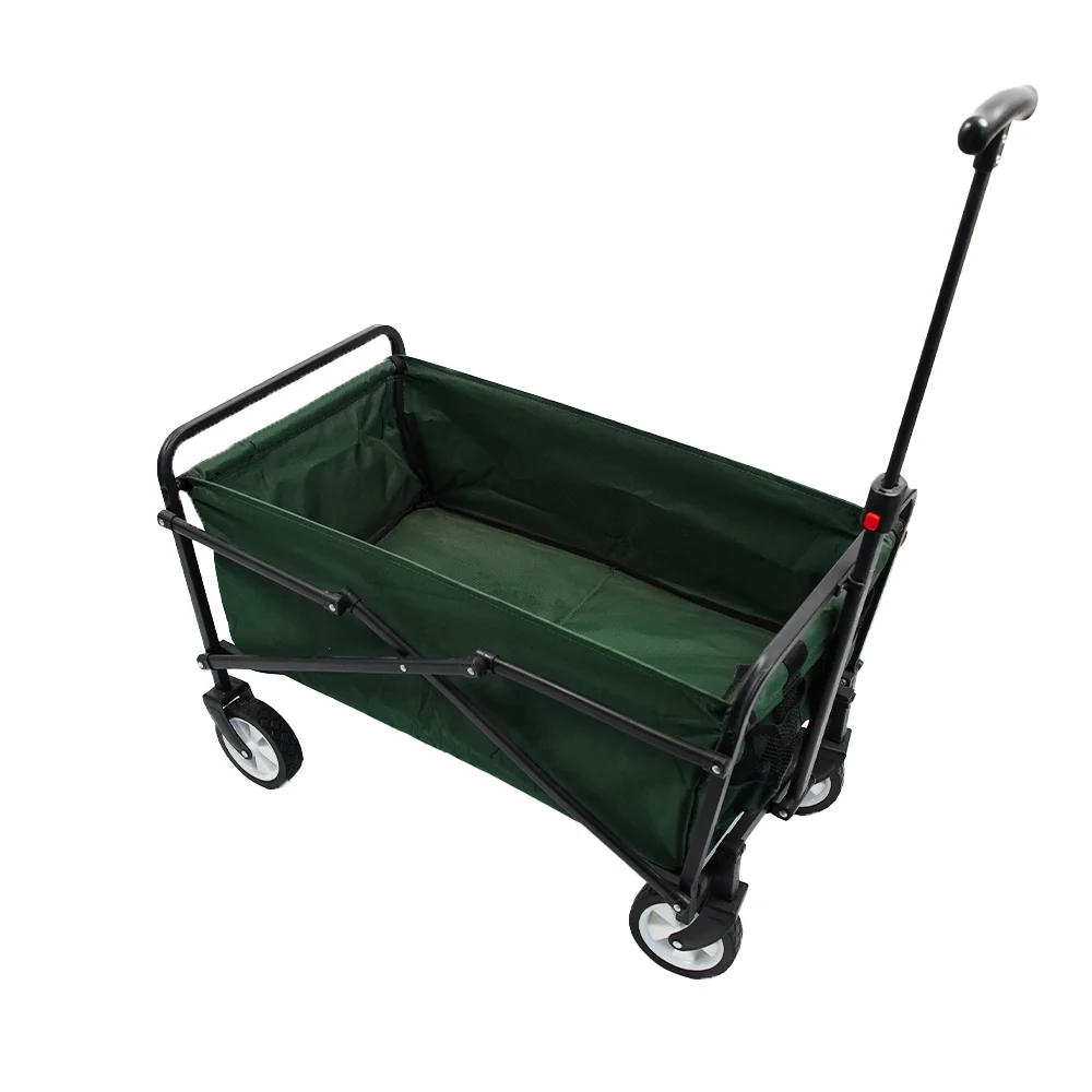 Foldable Collapsible Folding Outdoor Utility Wagon with Big All-Terrain Beach Wheels