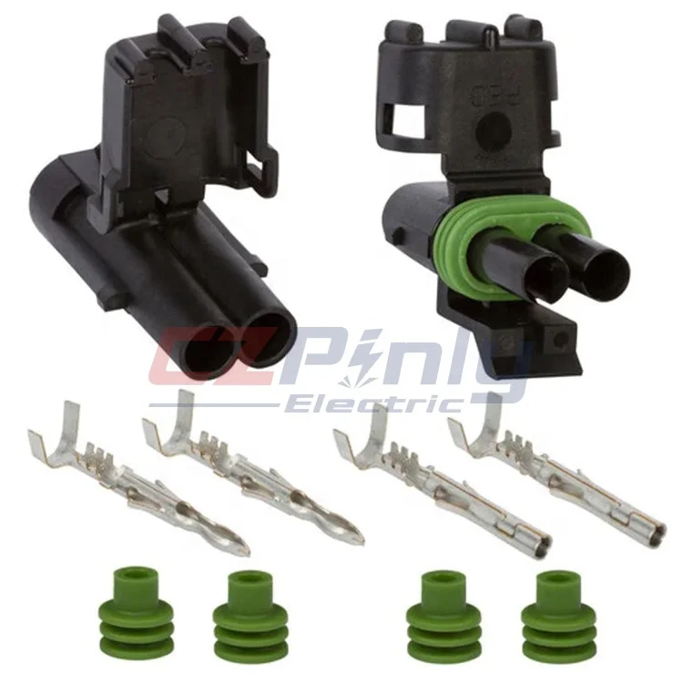 Female Male PA66 PBT 2 pin 3 pin 6 pin Auto Electric Wire Har Delphi Connector
