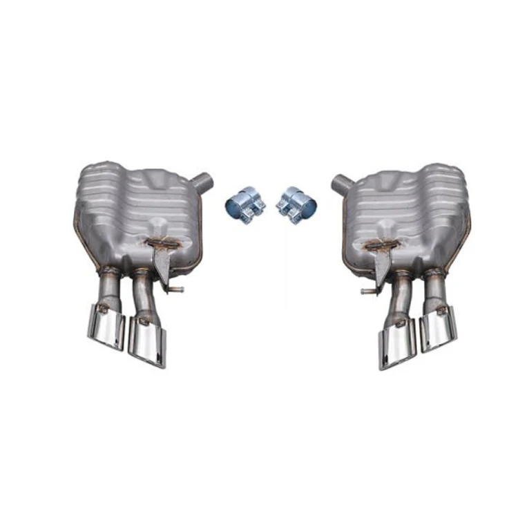 S8 стиль нержавеющая сталь Автомобильный задний бампер выхлоп для AUDI A8 2015-2017