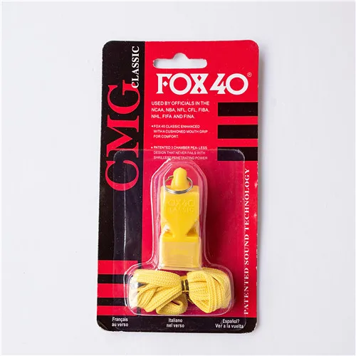 FOX40 FOX80 Plastic Whistle Seedless Plastic Whistle Soccer Football Basketball Hockey Baseball Sports Referee Whistle