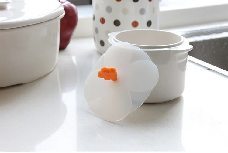 Cute Reusable Cup Cover Silicon Anti-dust Thermal Insulation Cup  Silicone Cup Cover