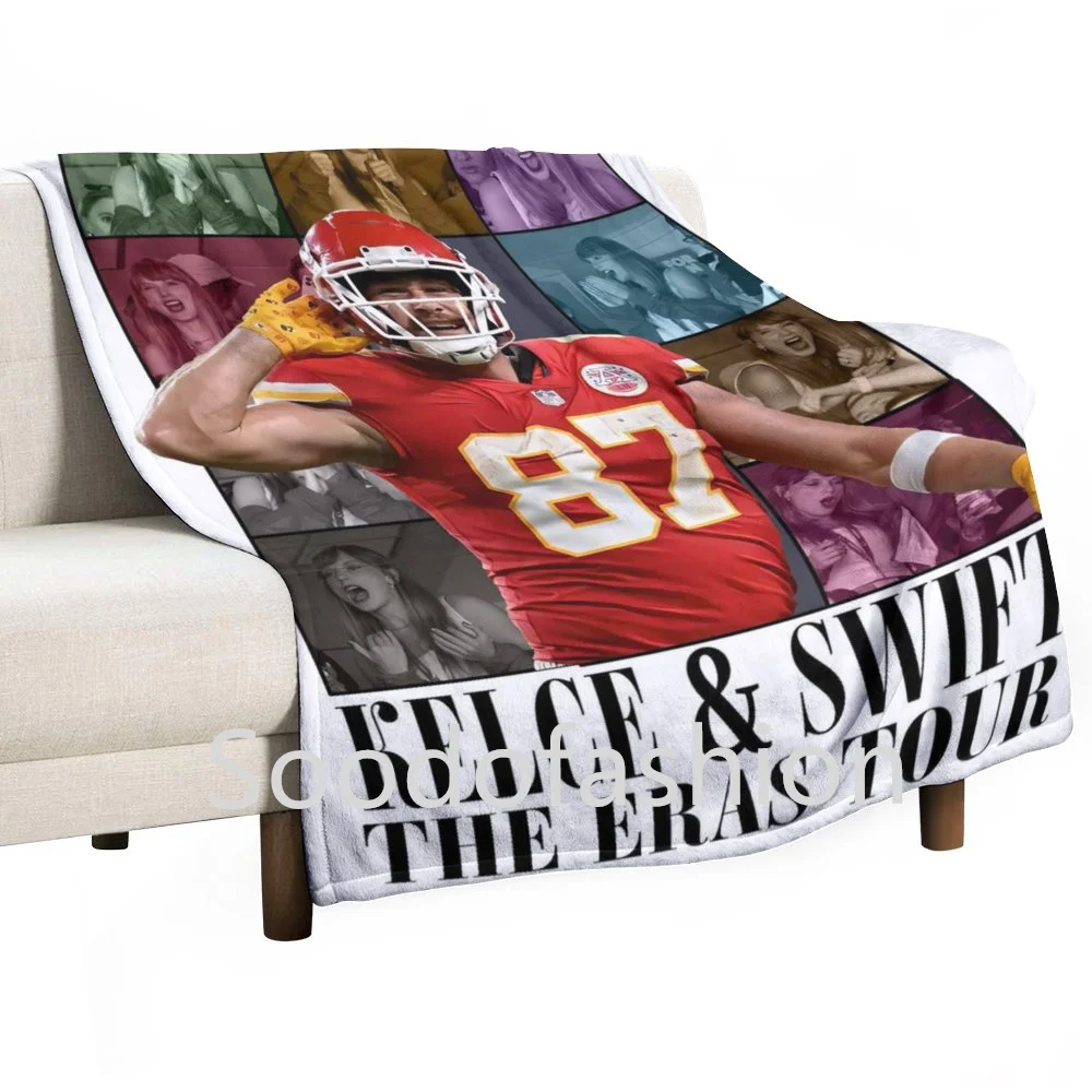 Оптовая продажа новейшие модные спортивные одеяла Travis love Taylor Kelce & Swift the eras tour