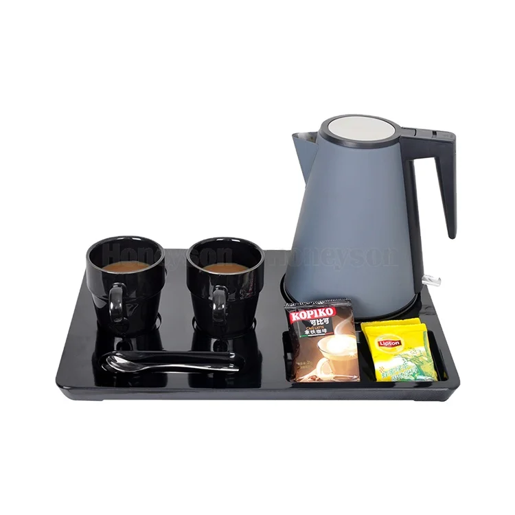 Hotel And Resort Colorful Fashion Electric Kettle Welcome Tray Set For Hotel Room Supplies In Foshan China