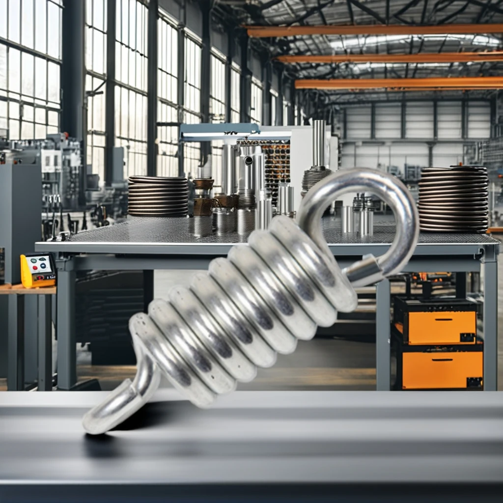 Wenzhou processing machinery switchgear 0.8 tensile spring stainless steel German tension spring/English hook double hook spring