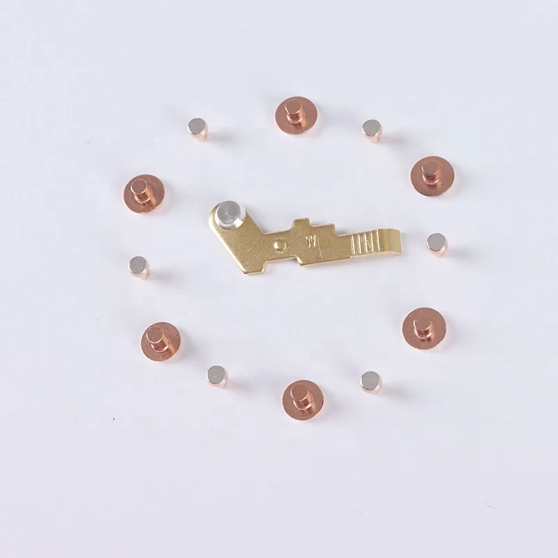 contact silver rivet stamping parts for mcb silver plating electrical contact