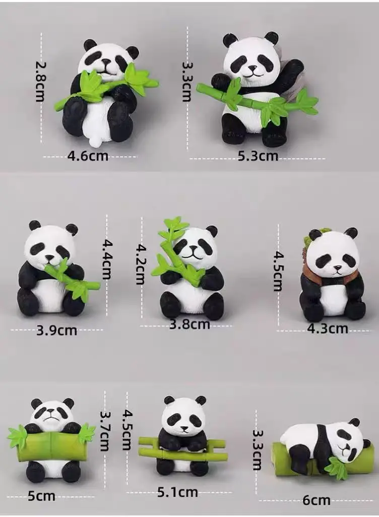 Cute Panda Refrigerator with Magnetic Attraction Creative 3D Tourism Cultural Souvenir Gift Magnetic Attraction Home Decoration