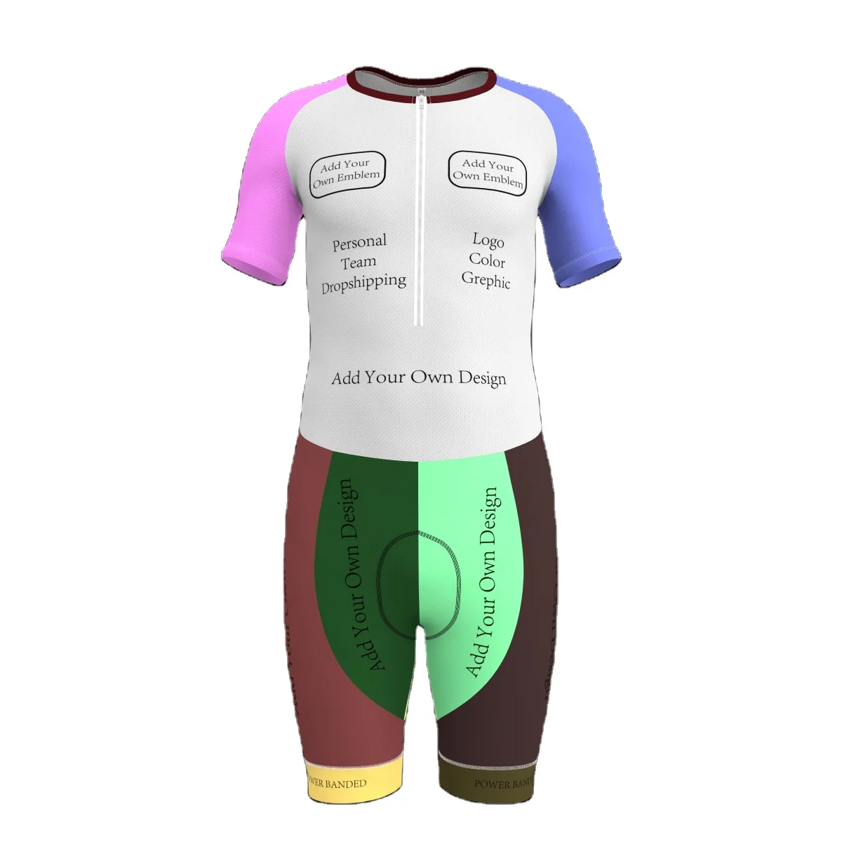 HIRBGOD Customizable Tri Suit Premium One piece  for cycling Best 3D cycling Pad triathlon Set With Any Color Logo Layout