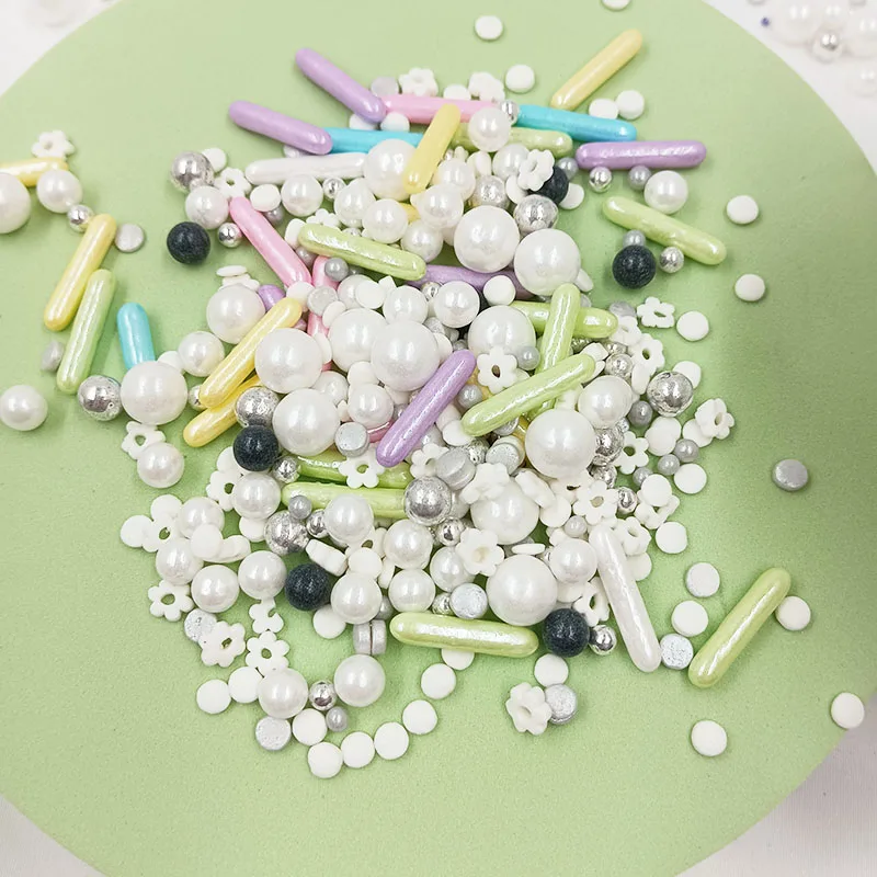 Sprinkles factory Mix Edible Sprinkles Cake Decoration pearly jimmies sugar beads Cake Sprinkles