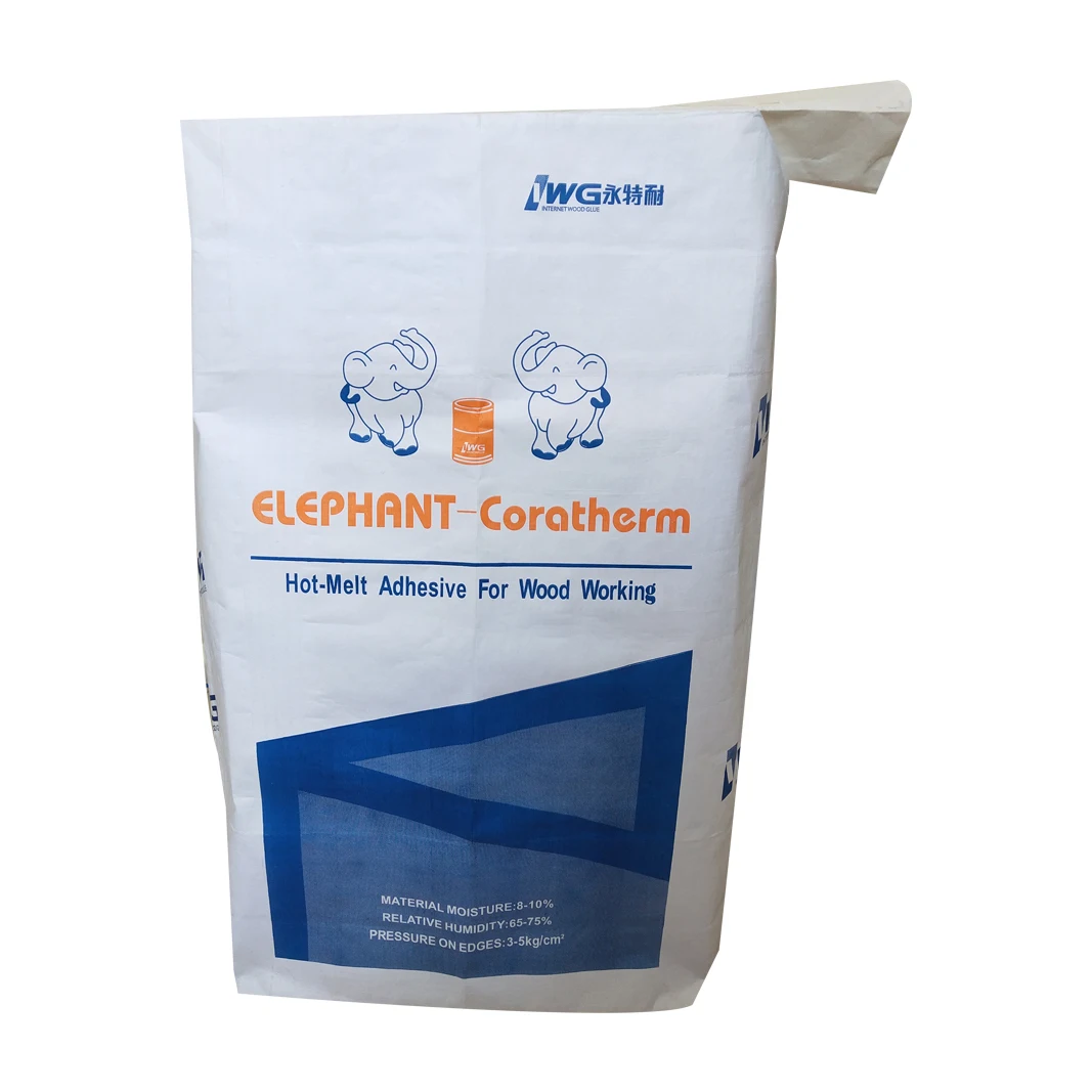 Adhesive Packaging Bag Custom Logo 25kg 50kg kraft paper valve bag cement