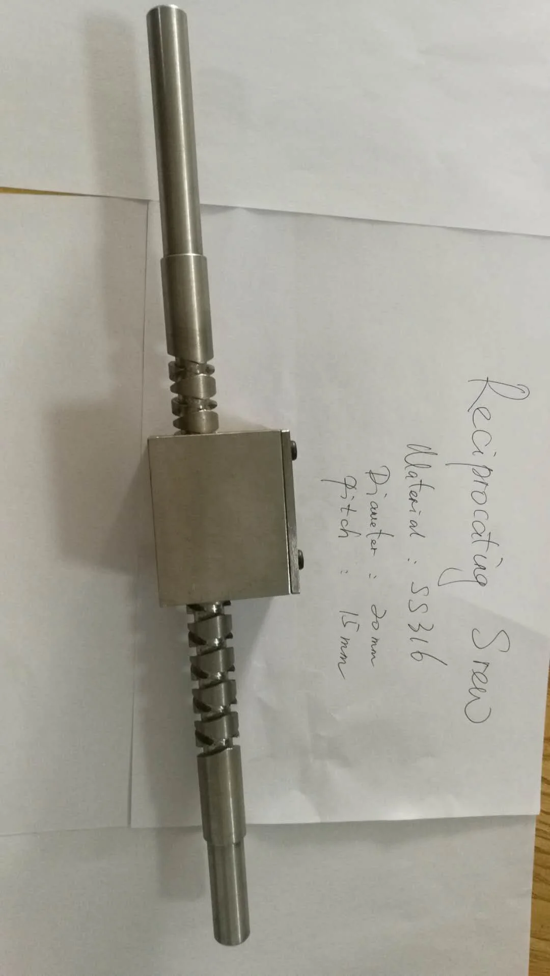 MMS 20 years factory customized or OEM SUS304   reciprocating screw