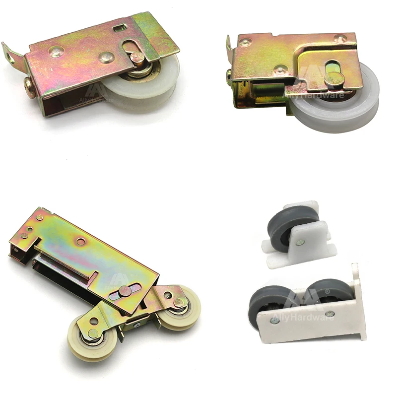 Single double slide window roller aluminum double wheel