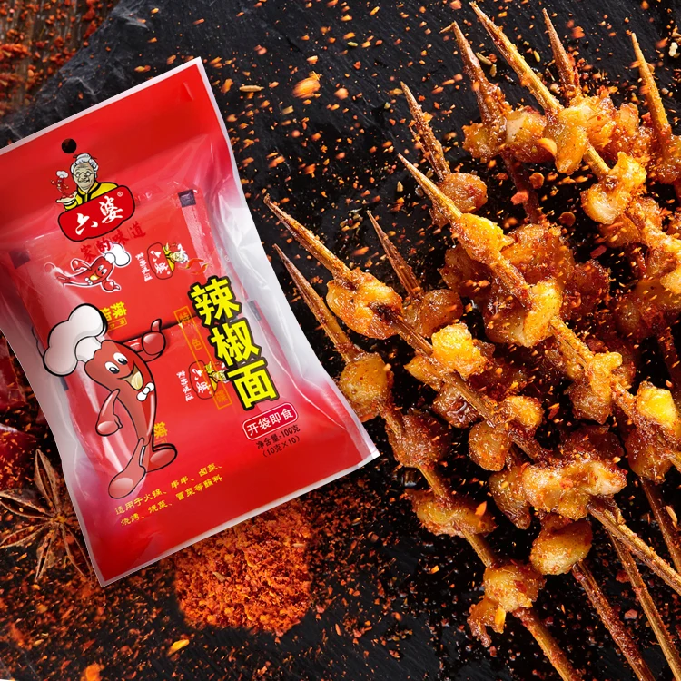 Кухонные приправы Liupo 100 г * 40 пакетов, порошок чили, барбекю, окуниваемые приправы