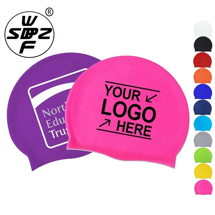 High-Quality Waterproof Silicone Swim Cap For Adult Kids Custom Sun Protective Swimming Cap