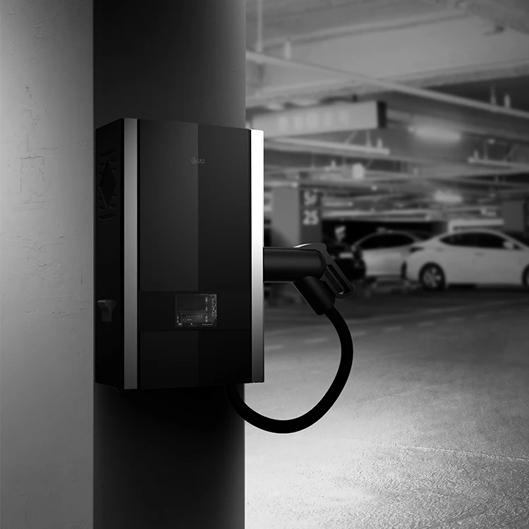 
Wall-mounted 7kw commercial EV wall charging mount electric car charger station 