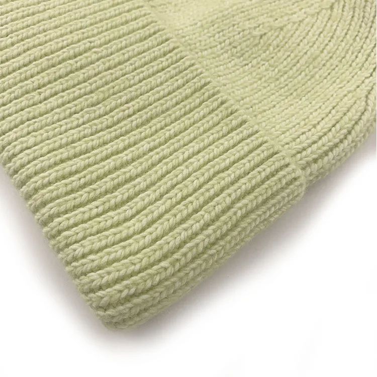 Shine Tex Mutze Girl Bow Knit Cuffed Hats Multi Color Green Fisherman Sustainable Recycled Eco Friendly Products 2024 Beanies