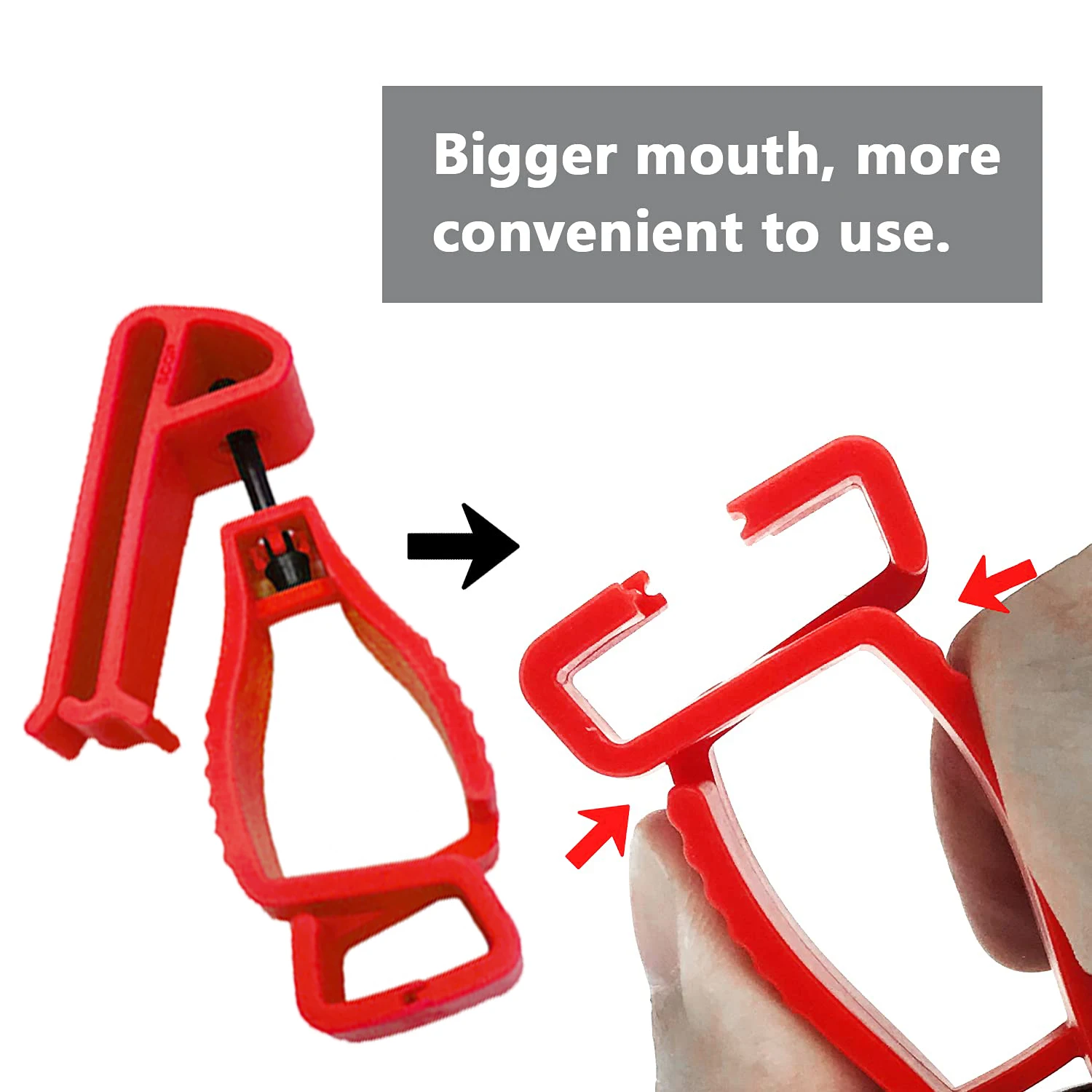 GLOVEMAN POM plastic safety work gloves Anti lost Clip Construction Non Slip Fixing Buckle Hook Grabber gloves Holder clip