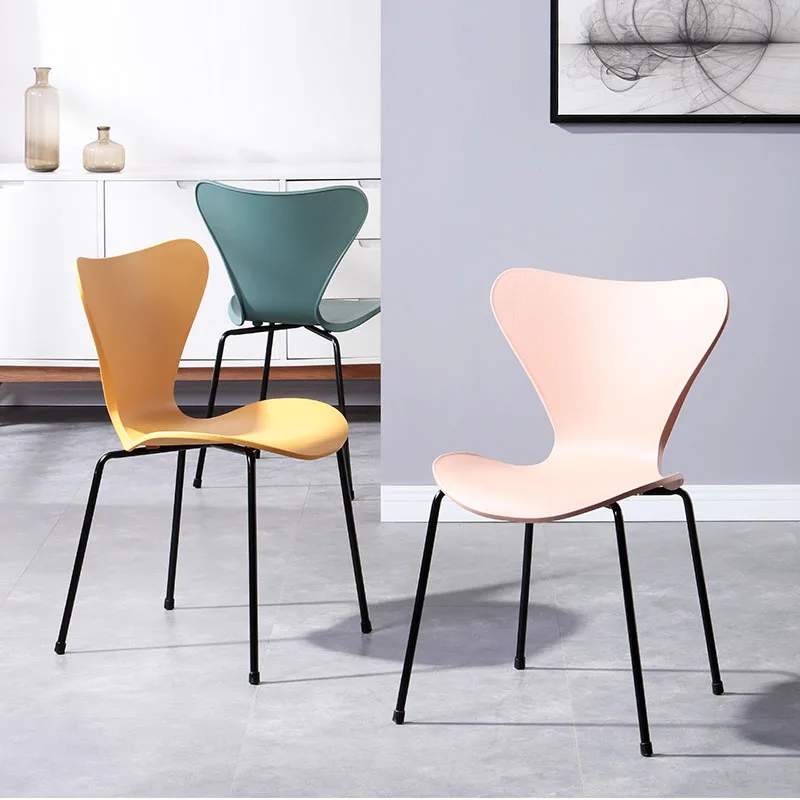 
Высококачественная мебель для дома, бесплатный образец, современный дизайн, полипропиленовый пластиковый стул с высокой спинкой 