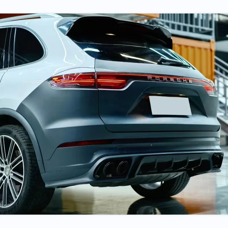 Задняя фара для задней двери выхлопной трубы Porsche Cayenne 2011-2017 958 Модернизированный 9Y0 2018 + задние детали Кайенского обвес заднего