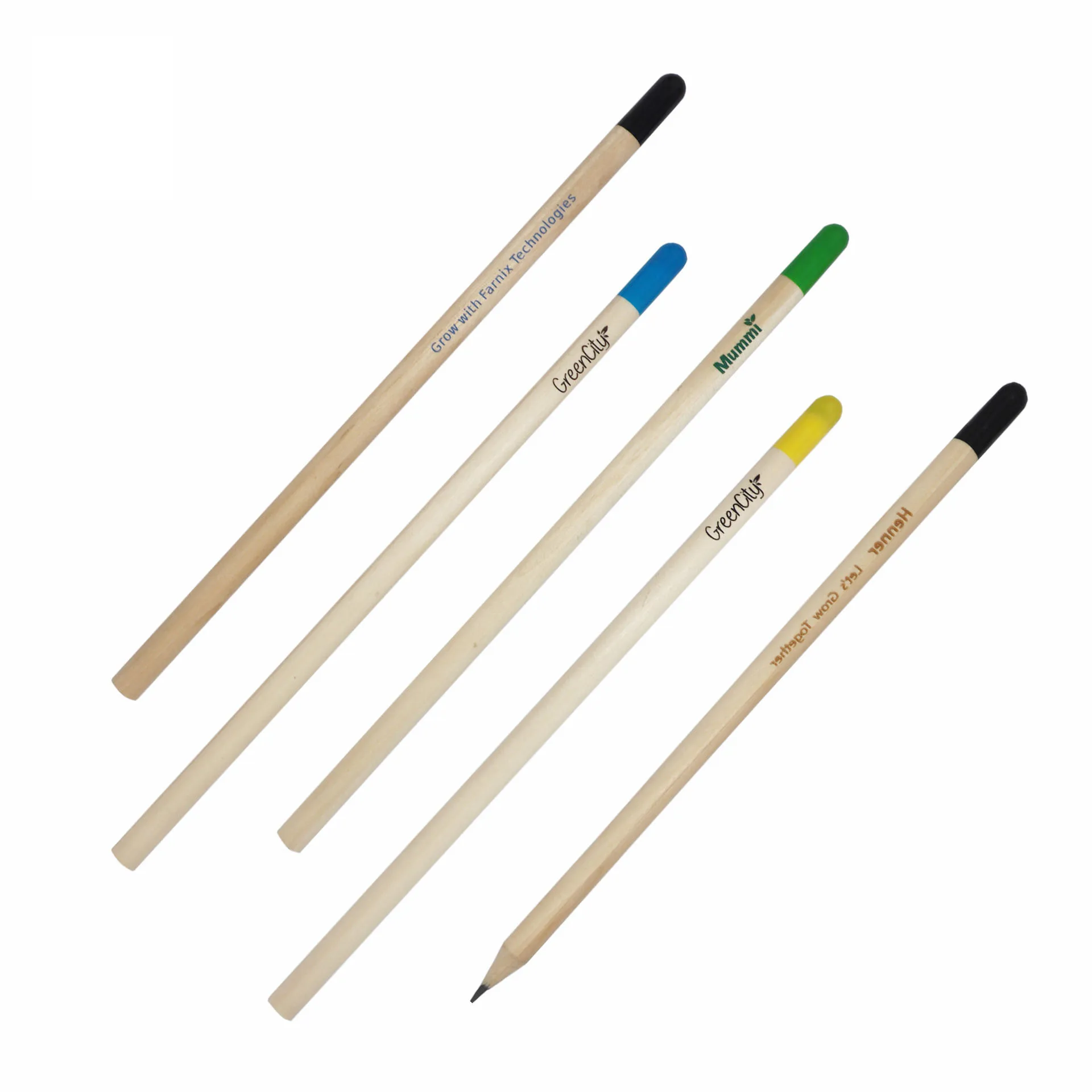 Wholesale blank customizable Plant Growth Pencil Green Germinating Pencil With Flowering/Vegetable Writing HB Pencils