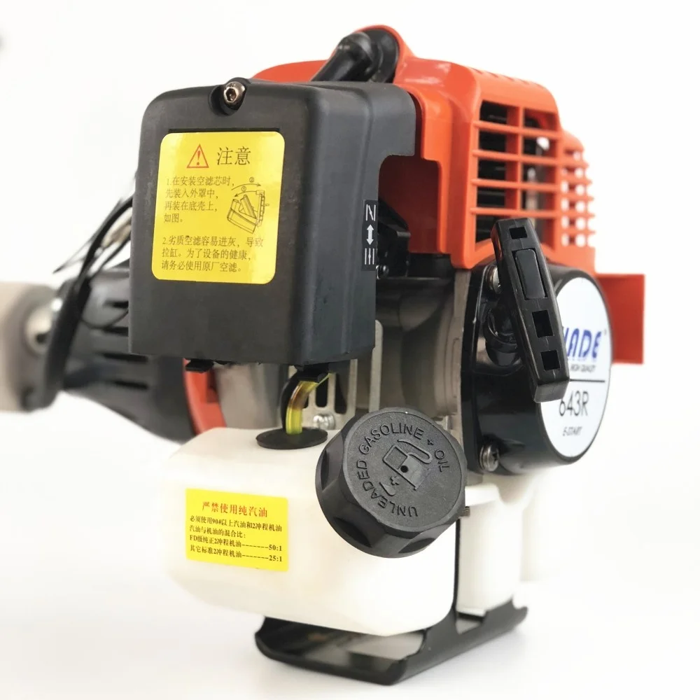 643R 43cc heavy duty powerful gasoline farm agriculture grass cutter machine paddy