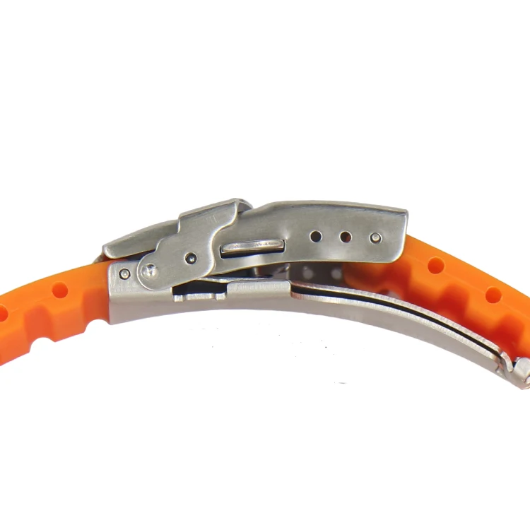 
Sport Style Soft Multi Colors Rubber Watch Band Stripes Grain 20mm-24mm mm Silicone Watch Strap 