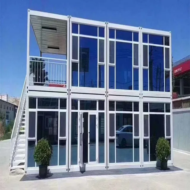 New Arrival 20ft Tiny Mobile Modular Prefab Flat Pack Container House Modern Steel Home with  Sandwich Panel Design