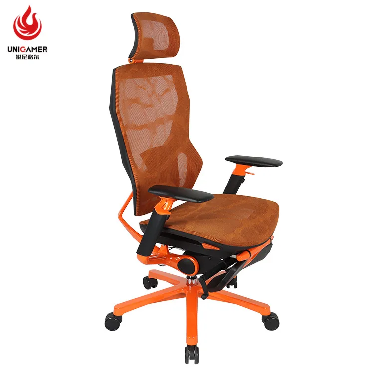 Fashion furniture comfortable office seat custom color orange breathable executive mesh office chair