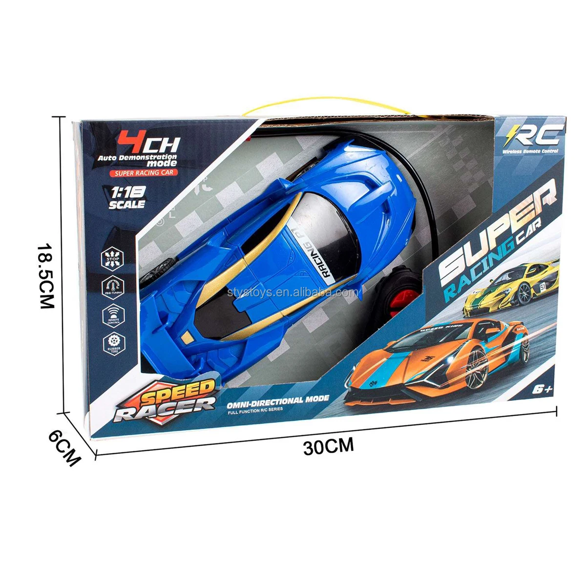 Electric Racing Remote Control Car Boys Hobby RC Luxury Sport Cars Race Car Toys with Working Lights