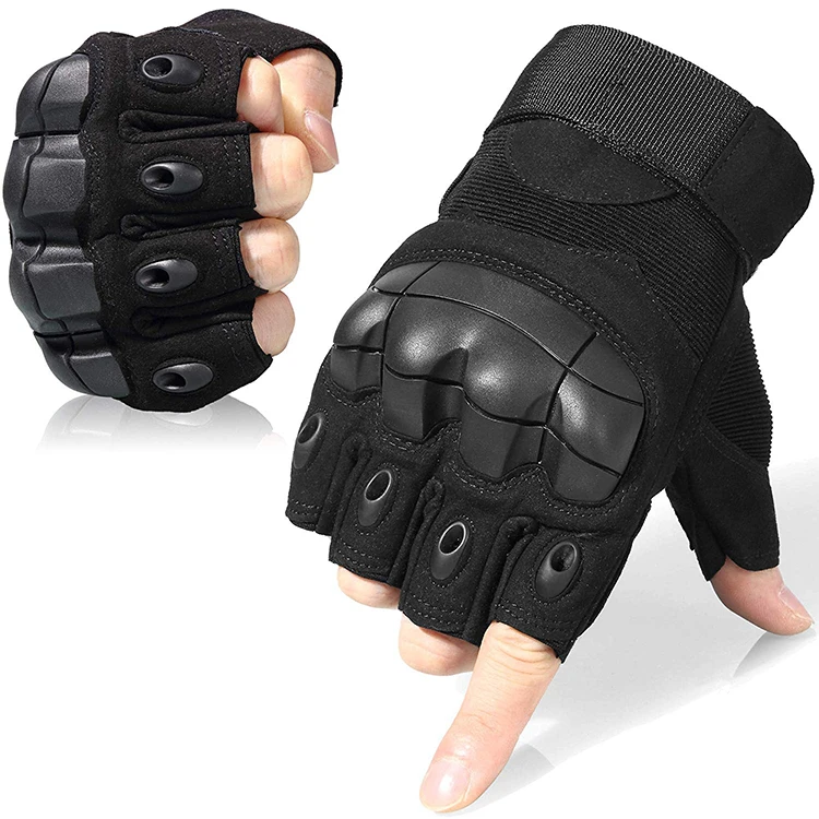 Cut Prevention Breathable Durable Army Half Finger Tactical Fingerless Military Gloves
