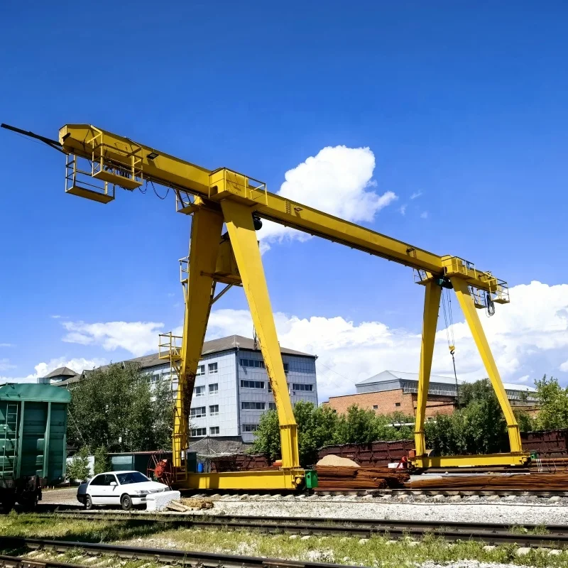 Cabin Control 30t 25t 20t 15t 10t Single Girder Gantry Crane for Steel Yard and Warehouse