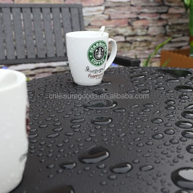 Uplion Outdoor Square Steel Table for Bistro Bar Coffee Restaurant Patio Dining Table