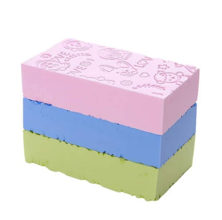 Baby Bath Scrubber Exfoliating Beauty Skin Care Sponge Bath Sponge Lace Printed Scrub Shower Face Cleaning Spa Bath Ball