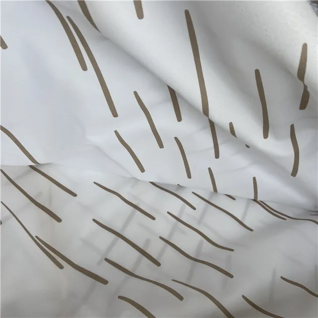 100% polyester disperse printed fabrics for making bed sheet of stripe design