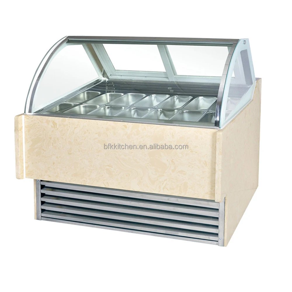 Factory Manufacturer Ice Cream Display Showcase Refrigerator For Cake And Ice Cream Store