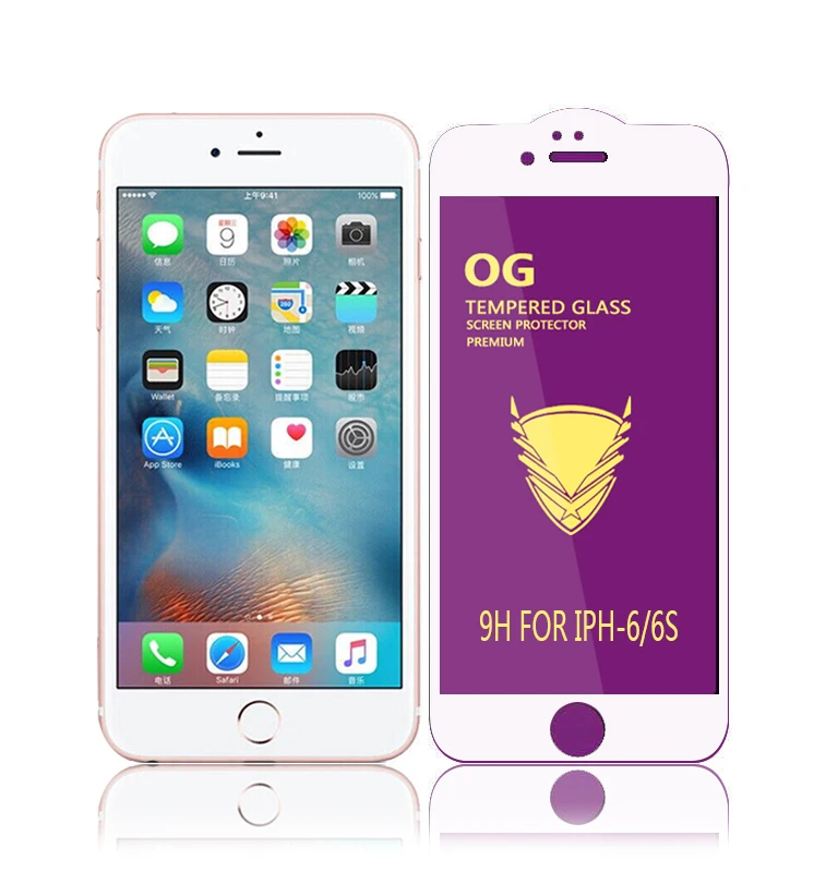 Hardness Protective Curved Full Glue OG Golden Armor Tempered Glass Screen Protector For Iphone Huawei