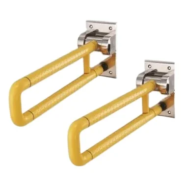 Safety non-slip handrail Toilet Armrest Foldable U Shape Wall Mounted Toilet Grab Bar Disabled Safety Washroom Armrest Handrail