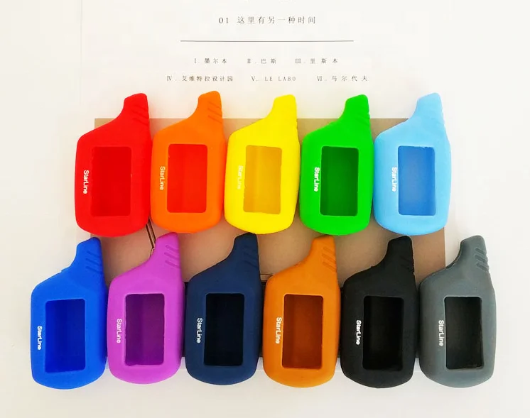 Top Quality Promotional Price Food-Grade Silicone Car Alarm Key Case Car Remote Cover For Starline A93 A9 B9