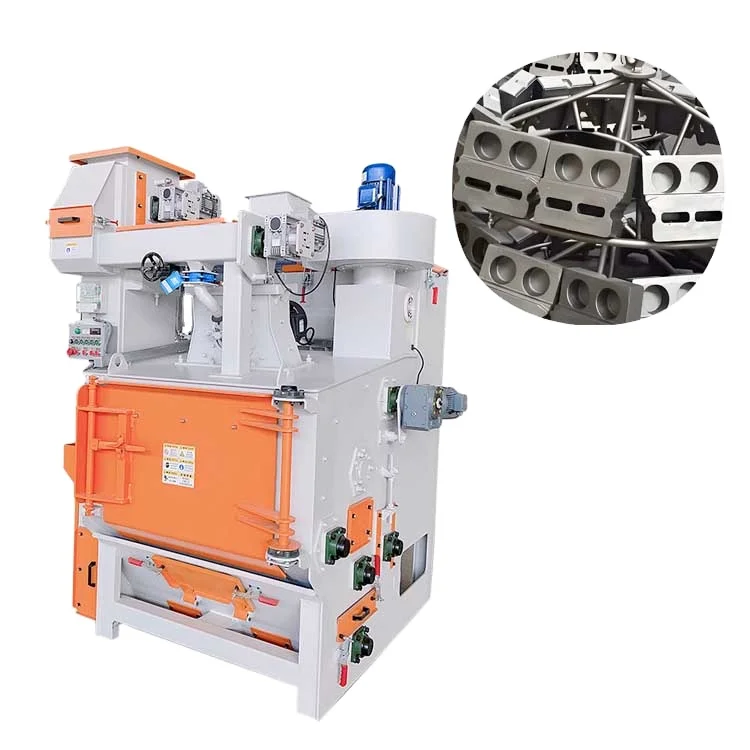 Small Automatic Crawler Shot Blasting Machine For Gears, Valves
