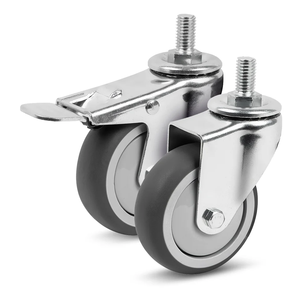 factory price 125mm 5 inch TPR caster wheel industrial caster manufacturer of castors trolley wheels