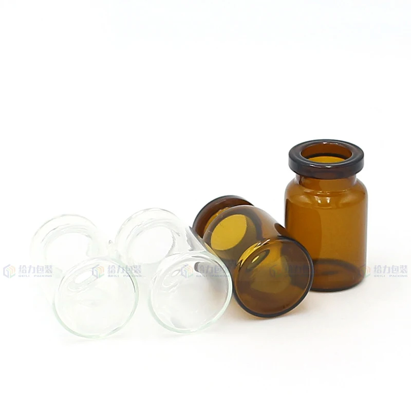 Hot Sale Pharmaceutical 5ml 10ml 15ml Clear Amber Pharmaceutical Glass Tubular Vials Injection Bottle