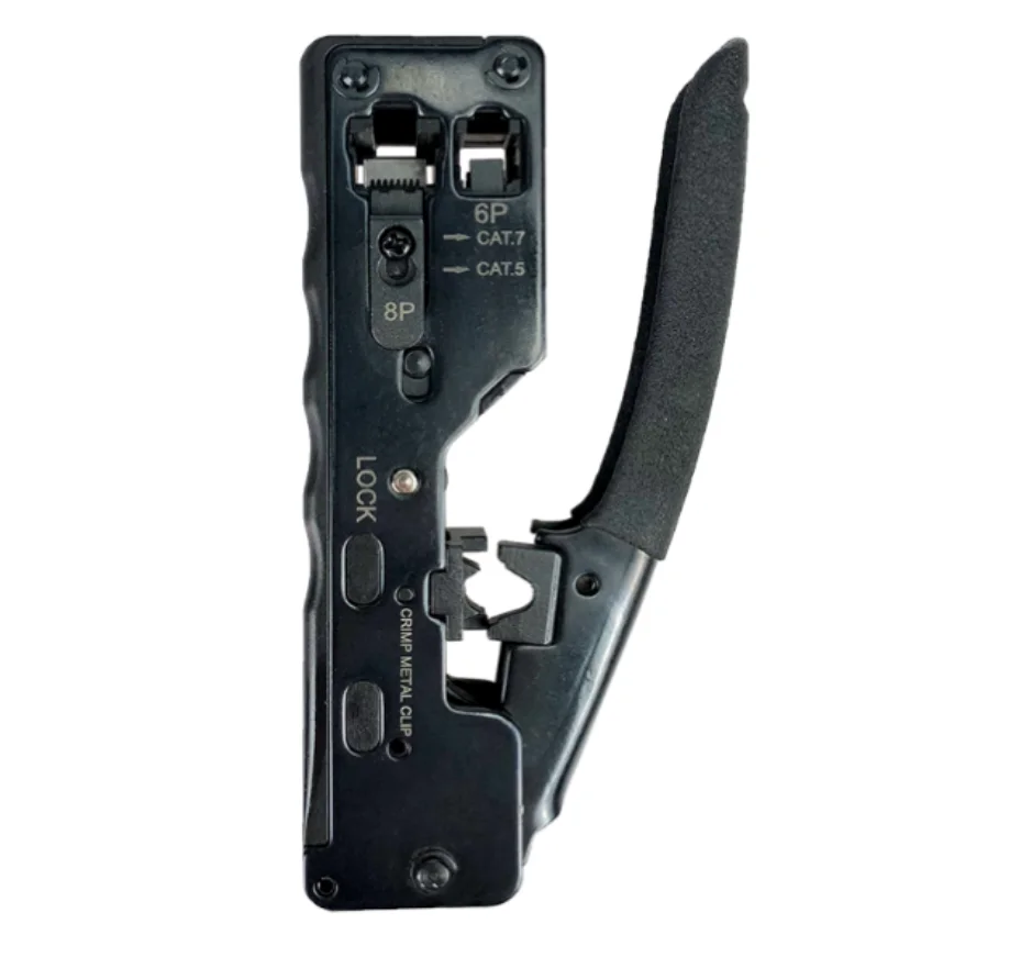 RJ45 RJ11 Cat6 Cat7 connector pass through crimping tool