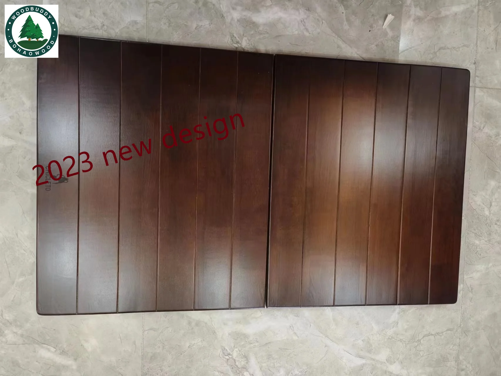 CNC CUTTING Customized holes /edges  solid wood flat board for bench/chair/out door wine holder picnic table top
