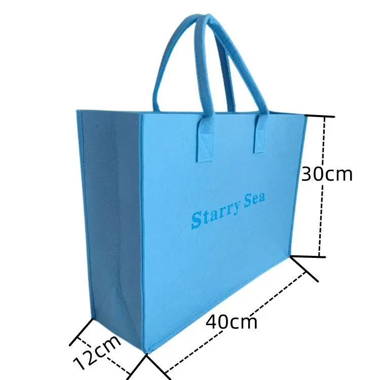Hot Sale Felt Bag Custom Felted Fabrics Tote Bag Eco Friendly Shopping Bag
