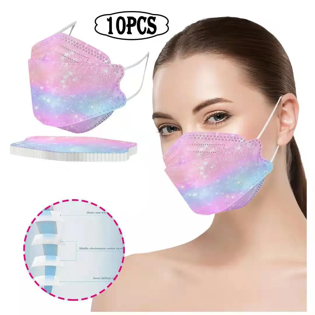 
Оптовая продажа GB2626 Masker 4-слойная маска для лица кулон в форме рыбы с дизайном по заказу цветная тушь для ресниц лица kf94 маска 