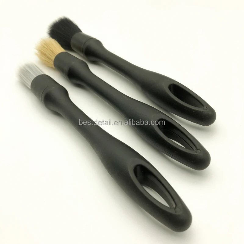 3-pack Multi Interior Detailing Brush Set for Auto Car Wash Cleaning Brush